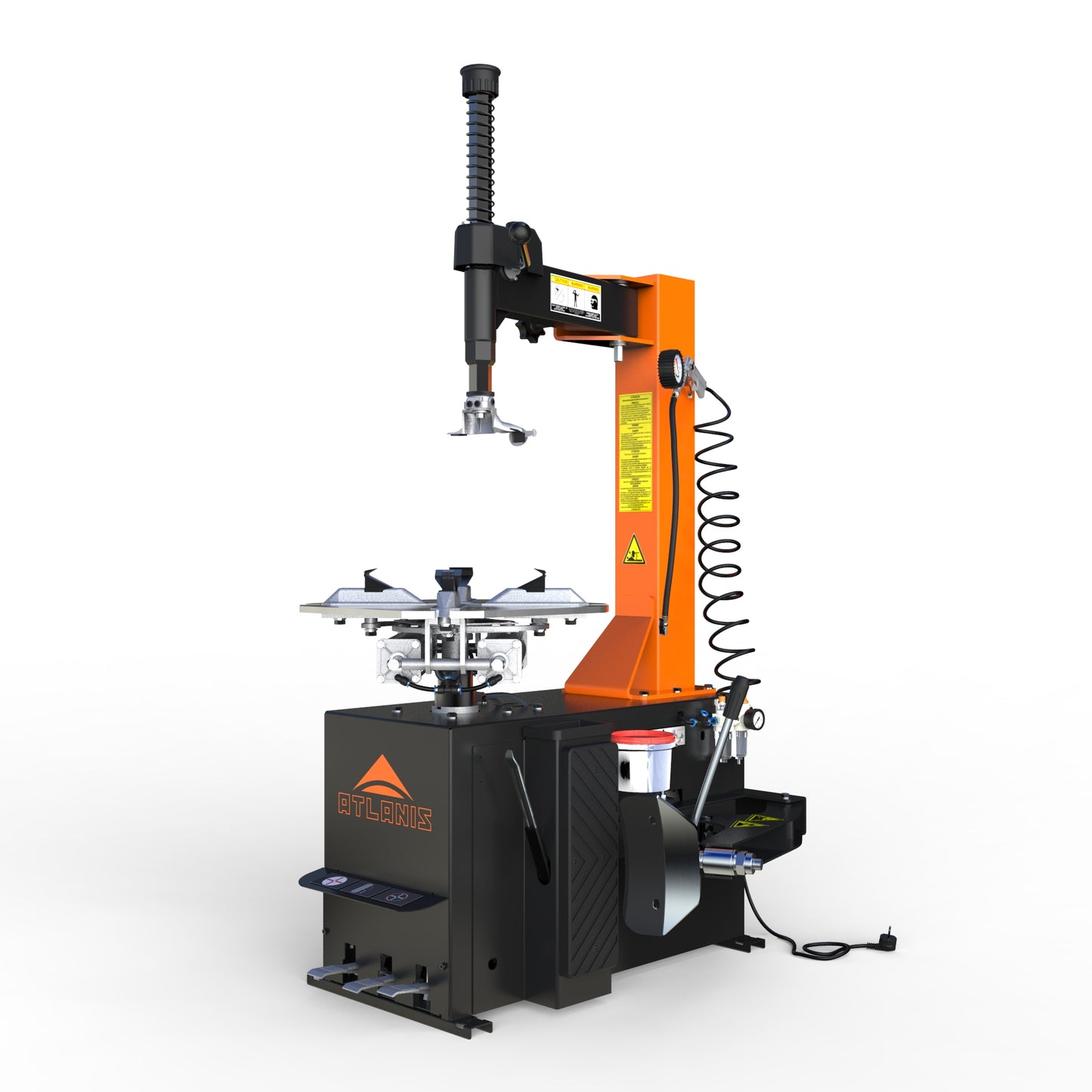 MONTIERMASCHINE REIFEN PKW HALBAUT. 230V (1 STUFE), 10 - 23" MIT SCHWENKARM - A-HA-1000-230V1S-V04