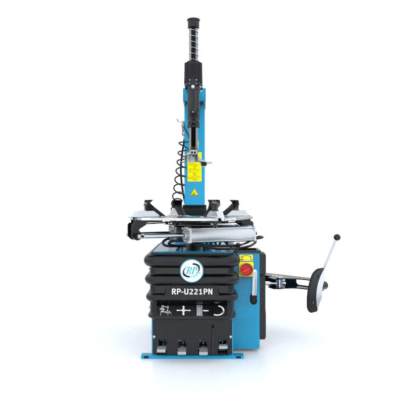 MONTIERMASCHINE REIFEN PKW VOLLAUTOMATISCH 400 V (2 STUFEN) 10-24 ZOLL MIT PNEUMATISCH KIPPBARER SÄULE RP-U221PN