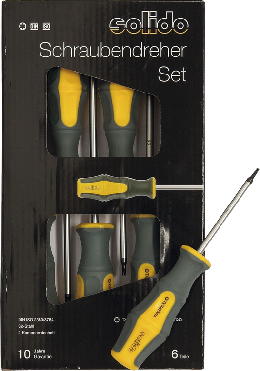 SOLIDO Schraubendreher-Satz Torx® 6-teiligc